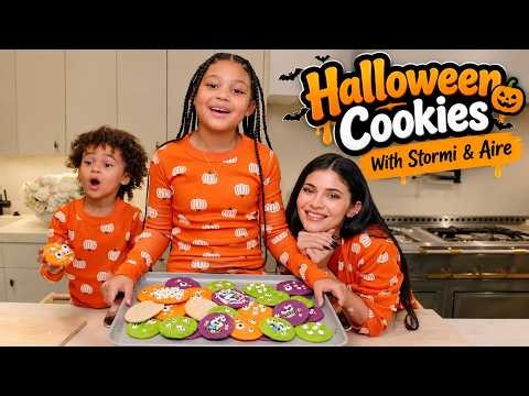 Kylie Jenner Bakes Halloween Cookies With Stormi & Aire