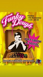 And...the opening of #funkydough was a vibe!! Thanks to everyone who made it @magazzino_london yesterday to enjoy good music, great art and amazing pizzas. Special mention to all of those who bought one of our pieces raising funds for @shpcharity So blessed for having @zakilais @ekayhouse @monoivo playing fantastic tunes and so much fun to see what VJ @mouseonthetelly created. If you would like to purchase one of the pieces, contact us or visit @magazzino_london just scan the QR code, pay and ta