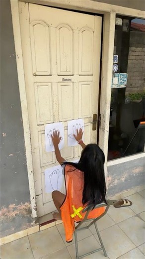 Opening doors using hand and foot sensors