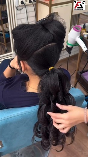 Curl ponytail #shorts #viral #trending #trendingshorts #youtubeshorts #hairstyle #hairstyleshorts