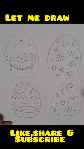 Easter Egg Drawing Tutorial for Beginners#easter#egg