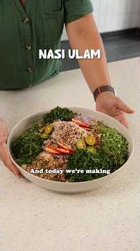 how to make nasi ulam, healthy Malaysian dish