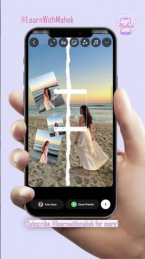 Beach Aesthetic Instagram Story | Peaceful Polaroid Layout 🌊📷