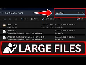 How to Find Large Files in Windows 11/10 (Quick Hack) 2023