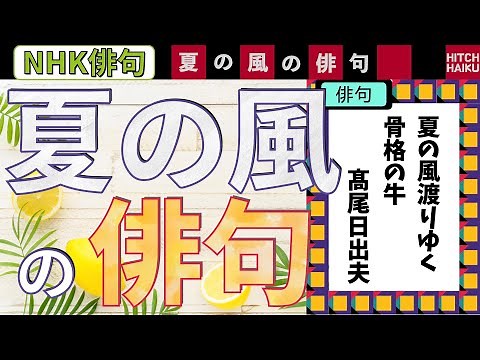 夏の風の俳句 NHK俳句ふりかえり