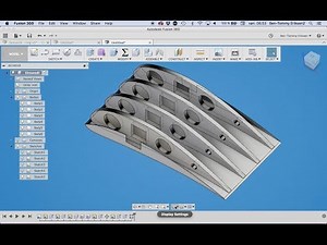 Fusion 360 tutorial: Airfoil and rib from a drawing and cut in half