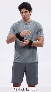 Harbinger Red Line 18-Inch Weightlifting Wrist Wraps for Men and Women (Pair)