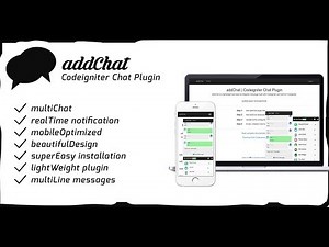 addChat - Codeigniter Chat Plugin