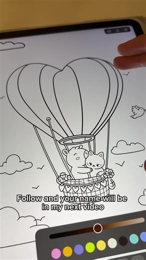 DAY 3 | one follow = one name App: Infini❤️ #coloring #coloringbook #viral #fy #fypviral