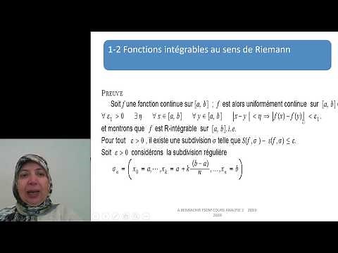 Cours Chapitre 1 - les Intégrales définies Analyse 2 SMA/SMI S2