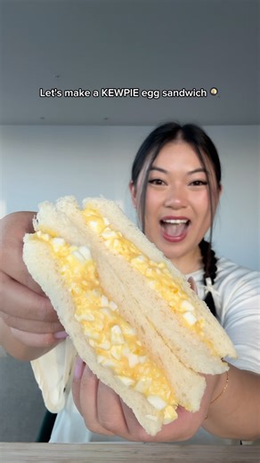 Lily Huynh on Instagram: "KEWPIE EGG SANDWICH RECIPE 🐣🥪 This fluffy and creamy egg sando made with @kewpie_australia will transport you back to a konbini in Japan 😍 it’s so easy to make too!! Ingredients: 4 slices Japanese milk bread 4 eggs 3 tbsp KEWPIE mayonnaise Salt to taste #ad #sponsored #kewpie #kewpieaustralia #kewpiemayo #japanesemayo #eggsandwiches #tamagosando #easter #easteregg #easteridea"