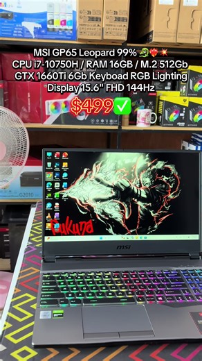 MSI GP65 Leopard 🐆🐉❤️‍🔥 Price only $499✅😚 #fyp #MSI #Thewolfcomputer #laptop #follower