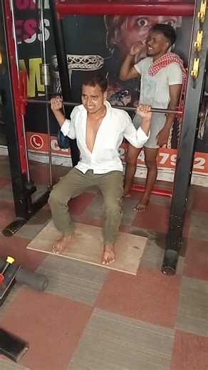 Overweight 😞 Gym 💪 Leg Exercise