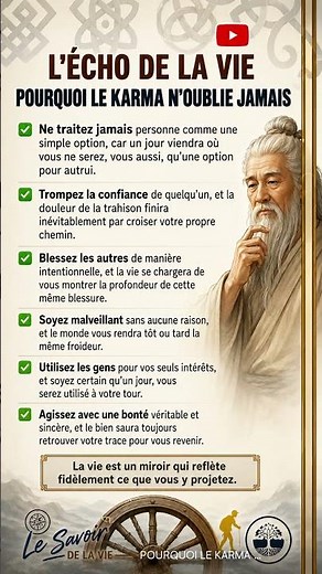 Le karma n’oublie jamais personne