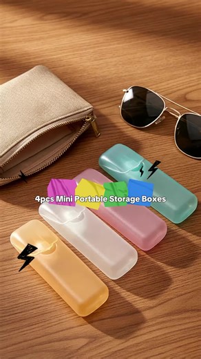 4pcs Mini Portable PP Plastic Storage Boxes with Multi-Compartments - Compact Travel Organizer Suitable for Travel, Dental Supplies, Medication, Jewelry & Small Parts - PP Plastic Containers #bathroomorganizer #convenientstorage #diaperbagorganization #packingmusthaves #skincareorganizer #organizerbins #compactpillholders #coachpurseunboxing #toiletrybagwithmirror #travelsizeproducts