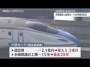 東京で北陸新幹線の総決起大会