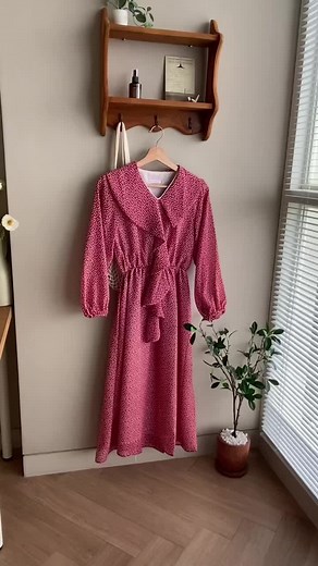 A pretty in red🧚‍♀️ #dress #mididress