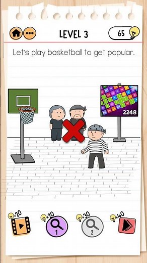 😮Mind Games! 🧠 | Brain Test 2: Prison Escape Level 3 | Andy will get Popular ?? #shorts #braintest