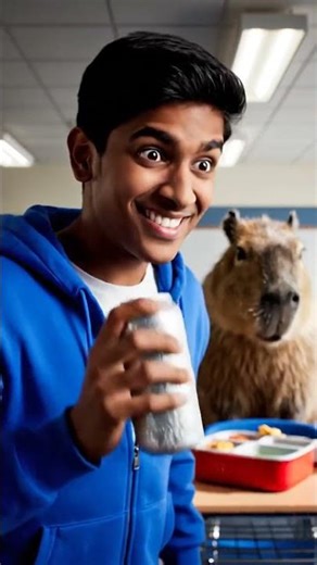 BapyBara-Exploding Soda Prank #capybara #capybaratiktok