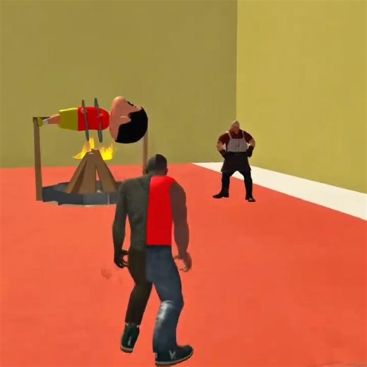 😱 Dangerous Butchers Kidnapped Shinchan! 🔥 Franklin's Cyborg Rescue – #ibd3d #shorts #gta #gaming