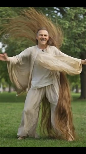 Flow state stomp rhythm – unstoppable energy, powerful footwork and impossibly long hair in motion. #flowstatedance #stomprhythm #danceenergy #hypnoticflow #longhairmotion