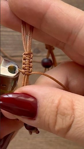 Sliding Knot Bracelet in Under 1 Minute | Easy Macrame Tutorial