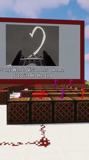 Wanda Vision "Intro Theme" Minecraft Note Blocks Tutorial