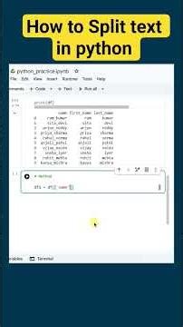 how to split text in python #catchydata #python #pythonprogramming #pythontutorial #pythonpandas