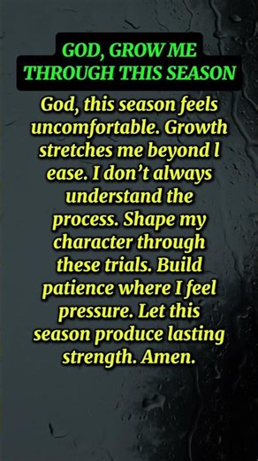 Maybe This Season Is Preparing You