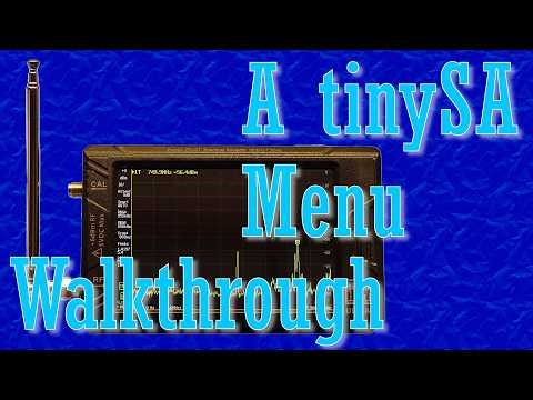 tinySA Menu Walkthrough (088a)