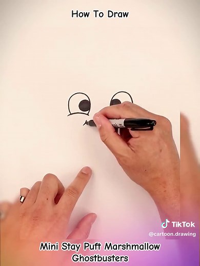 How to Draw Mini Stay Puft Marshmallow - Ghostbusters