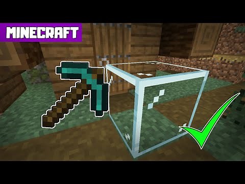 MINECRAFT | How to Remove Glass Without Breaking!