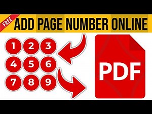 How to Add Page Number to PDF Online for FREE