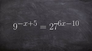 Solving an equation by converting exponents to the same base