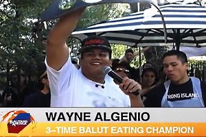 Fil-Am Wayne Algenio eats 40 balut eggs in five minutes, wins New York balut eating contest | Coconuts Manila