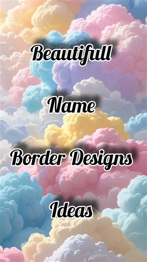 Pink Floral Corner Border Design | Lovely Notebook Frame/6 easy border/ #shorts​