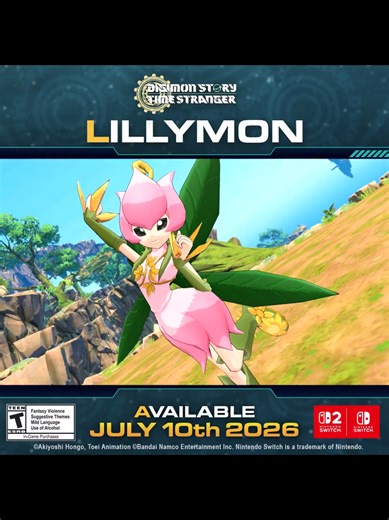 🌸 Lillymon 🌼 Ataque especial: Flower Cannon Aparecerá en Digimon Story Time Stranger, que se lanza el 10 de julio en Nintendo Switch 2 / Nintendo Switch #ADAMAS_ConfidentialReport #timestranger
