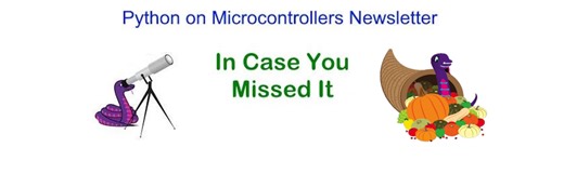 The Python on Microcontrollers Newsletter: subscribe for free