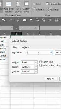Why Excel Find & Replace Shows Unexpected Results When Using Special Characters