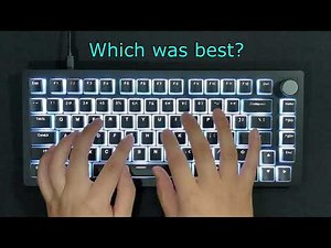 Razer Huntsman V3 Pro Sound Test VS TE VS DrunkDeer A75