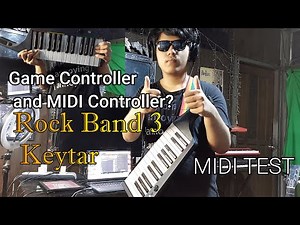 Rock Band 3 Keytar MIDI TEST