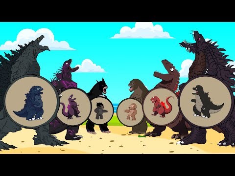 Evolution Of SPIDER GODZILLA PREGNANT, KONG, SHARKZILLA, DINOSAUR, CROCOZILLA | Cartoon Animation
