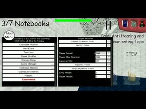 Baldi Like Car Mod Menu