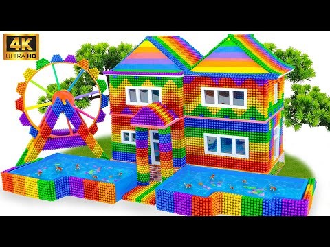 DIY Video Build a Beautiful House with Magnetic Balls