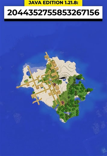 Minecraft island village seed | Explore a unique village world