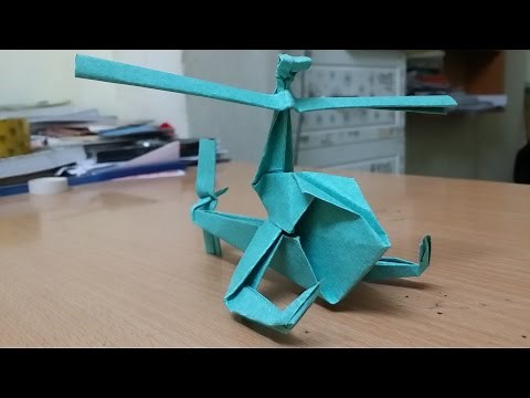 Origami - How to make a Paper Helicopter