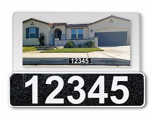 Reflective Curb Address Sign: Custom Home Number Decal - Etsy