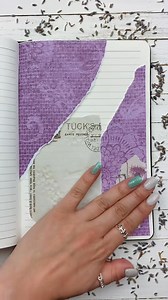 Lavender color collab with the amazing @journal dreamz Check hers out! #journal #scrapbooking #asmr #art #fyp | Thelittleblackjournal