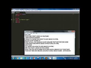 How to Add #Background #Image In #HTML Using #Sublime Text #Editor