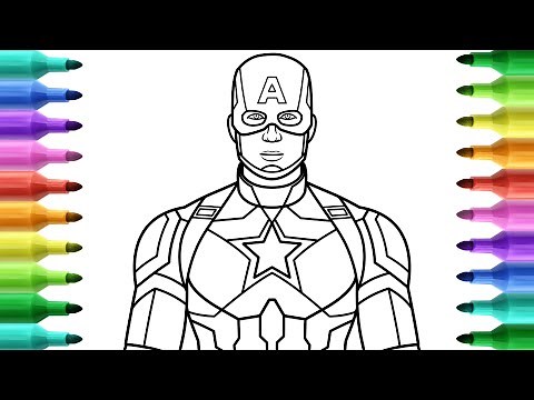 Coloring CAPTAIN AMERICA
